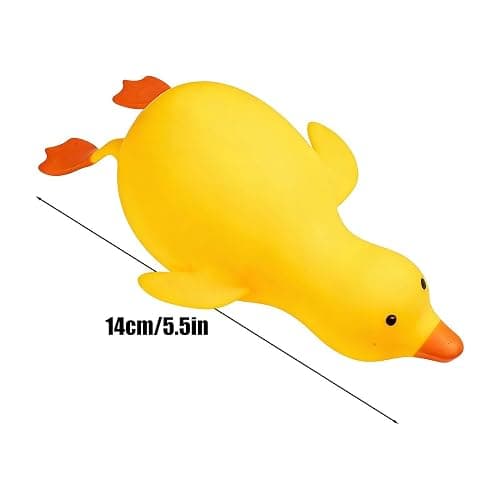Duck Squish, Jumbo Pinch Toys for Kids, Cute Butter Stress Balls, Slow Rebound Ultra-Soft, Reusable Fidget Pinch Toys for Kid Boys Girls Teens Adult Women Men Kindergarten Birthday Christmas New Year thumbnail 3