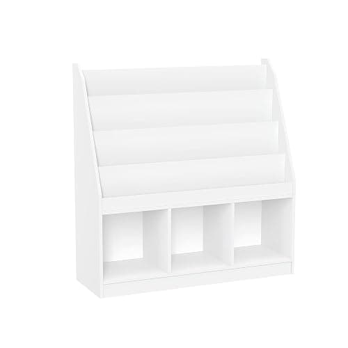 RiverRidge Kids 4 shelves Three Cubbies Bookrack, White (02-251), 11.81"D x 35"W x 36"H thumbnail 4