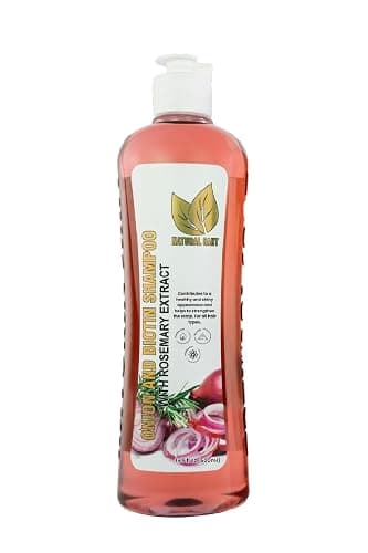 NATURAL SANT - Onion Biotin and Rosemary Shampoo for Stronger, Thicker, Longer Hair - Softening and Shine Enhancing - Fights Hair Loss and Thinning - Suitable for All Hair Types, Cruelty-Free - Image 1