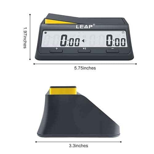 LEAP Chess Clock Digital Timer Advanced for Game and Chess Timer with Large Screen Bonus & Delay Count Down up Alarm thumbnail 3