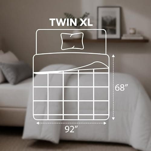 Utopia Bedding Duvet Insert, Twin XL Comforter 68 x 92 Inches, White | Cozy All Season Comforter for Kids, Boys, Girls, and Teens, Down Alternative Fill, Soft Microfiber Shell, Machine Washable thumbnail 2