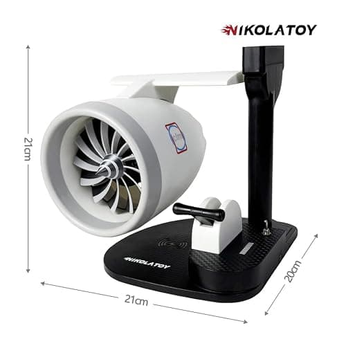 New Desktop Jet Engine Model with Humidifier and Colorful Lights – Creative Aviation-Inspired Tech Decor Gift (Blue) thumbnail 2