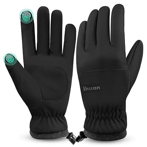 ihuan Winter Waterproof Ski Gloves Men Women, Snow Warm Cycling Cold Weather, Driving Biking Running - Image 1