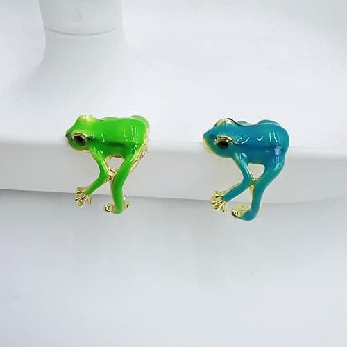 Vintage Punk Animal Jewelry Gift - Delicate Tree Frog Ring, Open Frog Shaped, Adjustable thumbnail 5