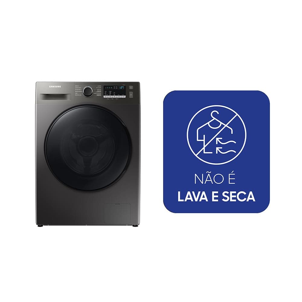 Samsung Lavadora de Roupas Digital Inverter Porta Black WW11T Inox 11kg 127V thumbnail 2