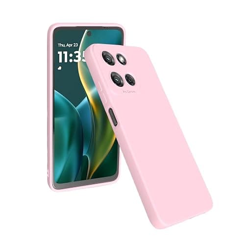 Compatible with Moto G Power 2025 Case: Liquid Silicon Protective Military,Grade Armor G Power 2025 Case,Heavy Duty Protection Phone Cases for G Power Pink - Image 1