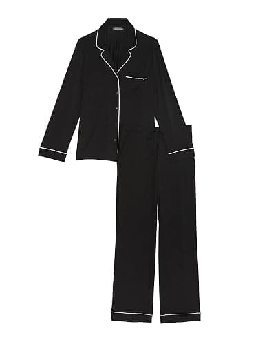 Victoria's Secret Modal Pajama Set, Long Sleeve Button Down Shirt and Pajama Pants, Sleepwear for Women (XS-XXL) thumbnail 4