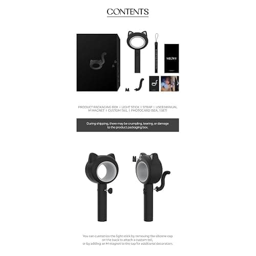 KPOP HEAVEN MEOVV Official LightStick + 5 Official Photocards & 3 Extra Photocards Set thumbnail 4