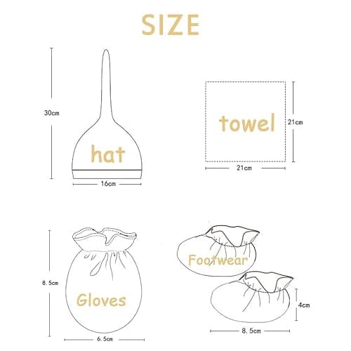 IADOER Baby Unisex Baby Cotton Layette Set Gift for Baby Boys Girls Accessories Set Newborn Essentials 0-12 Months thumbnail 5