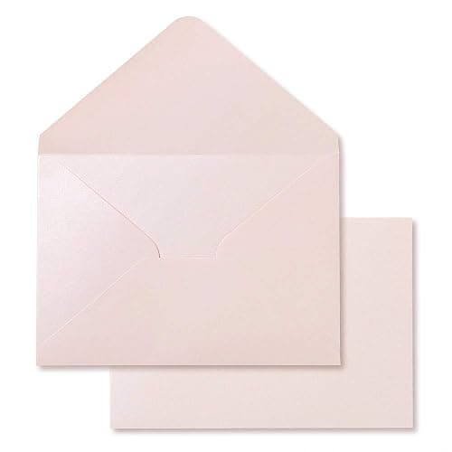 PONATIA 50 PCS/Pack A7 Envelopes, 5.25 x 7.48'' Sparkle Blush Pink Envelopes, Perfect for 5 x 7'' Wedding Invitation Cards, Graduation Invite, Acrylic Invitations, Photos thumbnail 8