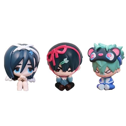 YLQANONG Ivan Till SUA Figures 3PCS Set Ivan Anime Figure Statues Till Anime Action Figurine 6CM/2.36INCH - Image 1