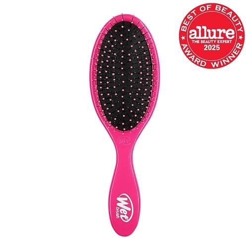 Wet Brush Detangling Brush, Original Detangler Brush (Pink) - Wet & Dry Tangle-Free Hair Brush for Women & Men - No Tangle Soft & Flexible Bristles for Straight, Curly, & Thick Hair thumbnail 2