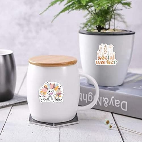 UBOFUGS 120 PCS Social Worker Stickers,ocial Justice Stickers,Social Work Values Stickers,Water Bottle Laptop Journal Stickers,Social Workers Gift thumbnail 2