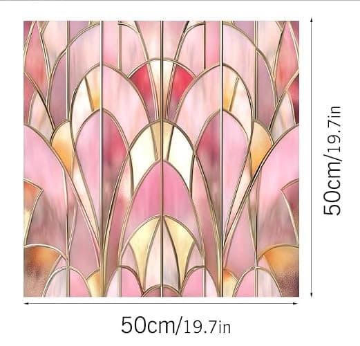 Milchglasfolie Golden Camel Pink Milchglasfolie Selbstklebend Fenster Fensterfolie Blickdicht Sichtschutz Sichtschutzfolie Fenster Klebefolie Fenster Sichtschutz Folie für Fenster 50x100x2 pcs thumbnail 3