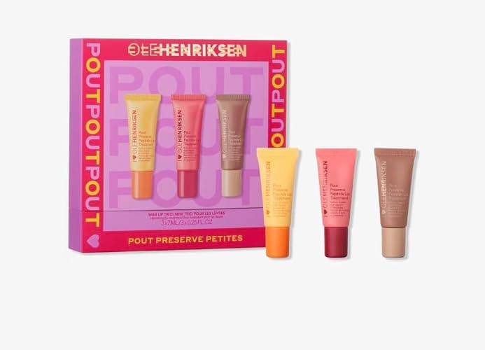 OLEHENR1KSEN - Pout Preserve Petites Mini Lip Trio with Peptides – Hydrating & Nourishing Lip Balm Set for Soft, Smooth Lips – Travel-Friendly Daily Lip Care & Gift-Ready Set - Image 1