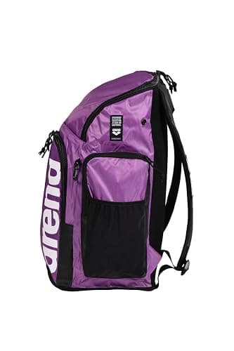 ARENA Spiky III Backpack 45 Swimming Athlete Sports Gym Rucksack Large Training Gear Equipment Swim Bag for Men and Women, 45 Liters, Purple thumbnail 3