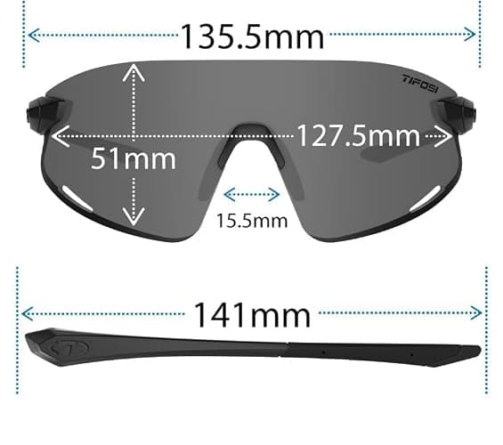 Tifosi Optics Vogel XC Sunglasses Sport Sunglasses Men & Women Small- Medium Fit: Ideal For Baseball, Cycling, Golf, Running thumbnail 2