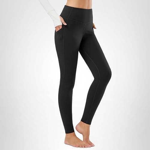 baleaf Winter Clothing Women Leggings Fleece Lined Tights Thermal Warm Thick Cold Weather Gear 1 Pockets thumbnail 9