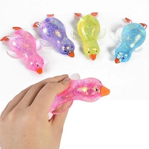 Cute Duck Squish-y Sugar Stress Ball,Glitter Ducks,Soft Duck Stress Relief Sugar Ball Squish-y Ultra Squi-Shy,Moldable Slow Rise Relaxing Sensory Fidget Stresses for Anxiety Relief(Random,2Pcs) thumbnail 7