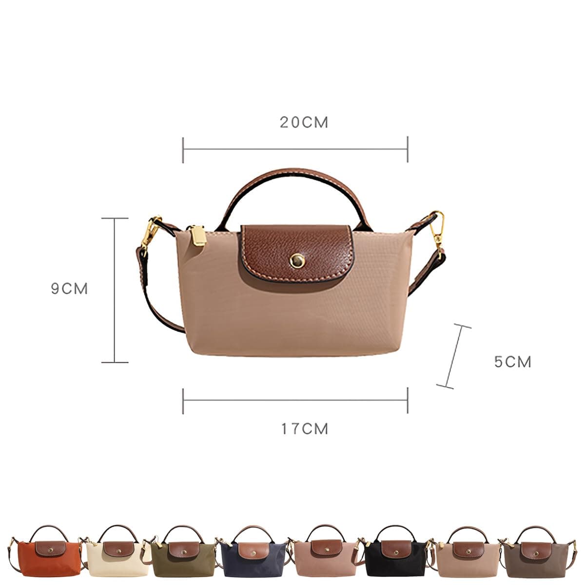 Bolso bandolera mini con diseño de bloques de color para mujer, bolsos acolchados de color liso, carteras con correa ajustable thumbnail 6