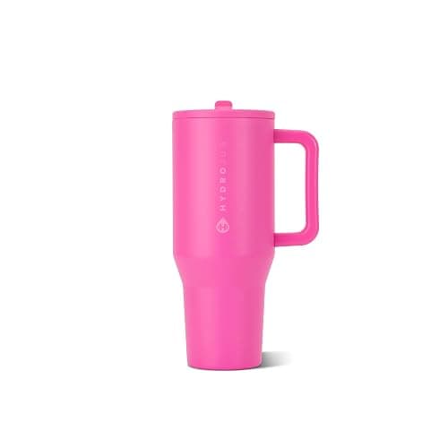 HydroJug Traveler 32oz, Insulated Tumbler with Handle & Straw, Razzle - Image 1