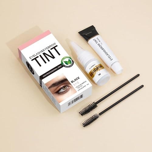 Lash & Brow Color Kit –Eyebrow Dye for Women & Professional Eyelash Color 7ml, Instant Natural Results, Easy-to-Use Eyelash Dye Kit for Salon/Home，Black thumbnail 3