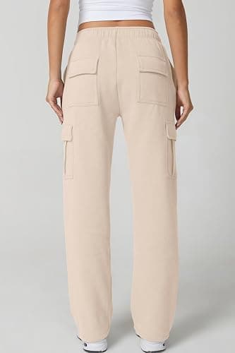 QINSEN Baggy Elastic Waist Sweatpants Casual thumbnail 3