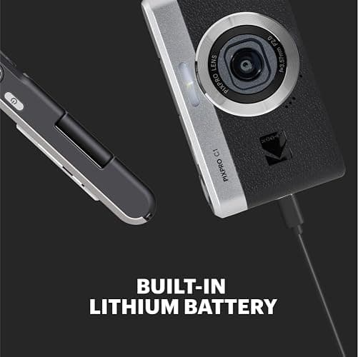 Kodak Pixpro C1 – Digitalkamera, ultrakompakt, 13 MP BSI CMOS, 4-facher Zoom, 6,1 cm (2,8 Zoll) LCD-Display, LED-Blitz, integrierter Akku – Schwarz - Image 1