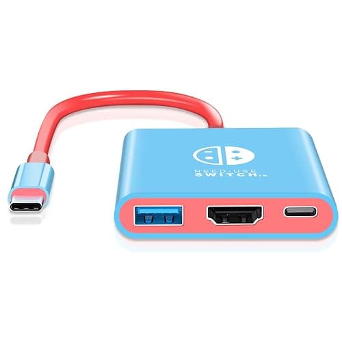 Herfair Switch Dock Portable Travel Dock for Nintendo Switch & OLED (Not Support Switch 2) TV Adapter Compatible with Steam Deck/MacBook Pro/Laptop/iPad Pro/iPhone 16 15/Galaxy Phone/More - Image 1