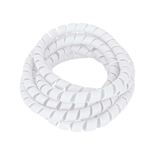 HUIOP 8mmx2m Spiral Cable Wrap Winding Wire Manager Electric Scooter Brake Cable Organizer PP Wire Protective Sleeve Cover Tube,Winding Wire Manager, White thumbnail 2