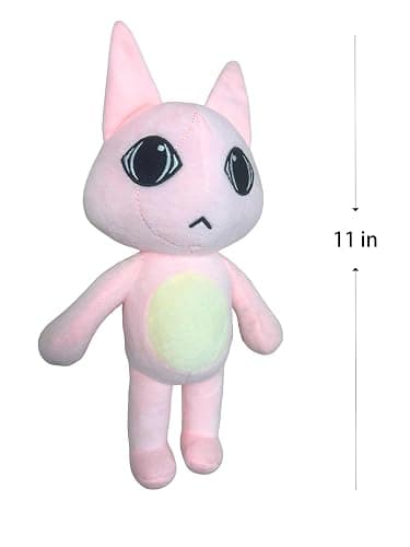 Animal Hospital Plush Toy, 2026 Horror Game “Animal Pink Lobby Cat,” 10-inch Cute Handcrafted Plush Toy, Gift for Horror Fans, Perfect as a Collectible Plush Toy for Children and Adults thumbnail 3