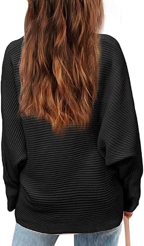 Karlywindow Mädchen Rundhalsausschnitt Leichter Strickpullover Kinder Einfarbig Langarm Pullover thumbnail 2
