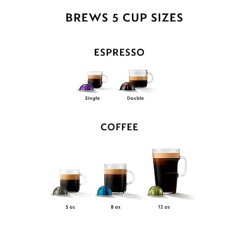 Nespresso Vertuo Pop+ Deluxe Coffee and Espresso Machine by De'Longhi, 120 Volts, Silver thumbnail 6