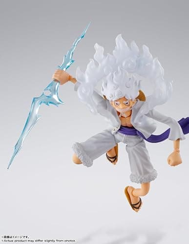 TAMASHII NATIONS - One Piece - Monkey D. Luffy -GEAR5- S.H.Figuarts Action Figure | One Piece 6 Inch Action Figure S.H. Figuarts - Monkey D Luffy Gear5 Reissue thumbnail 6