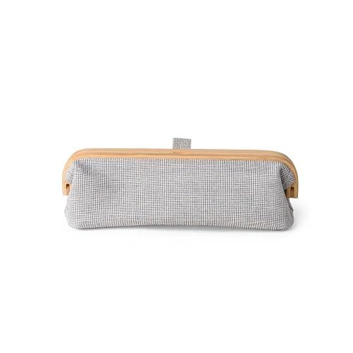 GUDEE UROKI Pen Case Pencil Pouch Lightweight and Spacious with Bamboo Frame Magnetic Opening for Organizing Stationary Office Supply 7.8x2.9.x2.7 inch Men and Women Infinity Blue thumbnail 4