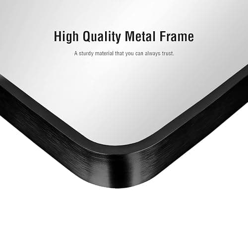 ITSRG Floor Mirror, Full Length Mirror with Stand, Arched Wall Mirror Full Length, Black Floor Mirror Freestanding, Wall Mounted for Bedroom, Black thumbnail 5