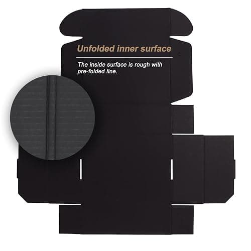 ZBEIVAN 12x9x4 Black Small Shipping Boxes, 20 Packs Corrugated Cardboard Mailer Boxes for Packaging Small Business Mailing Gifts Wrap Boxes with Lids thumbnail 7
