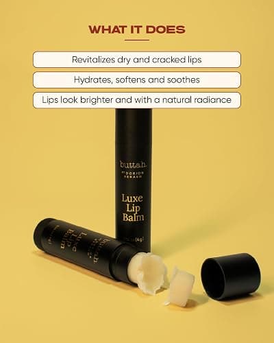 Buttah Skin by Dorion Renaud Luminating & Nourishing Lip Balm .15oz [2 Pack] - for Healthy Looking Lips - Shea Butter - Naturally Based Skin Care - Black-Owned Skincare thumbnail 3
