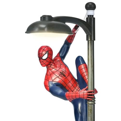 Lampe de Bureau Spiderman - Officielle, Lumière de Table Disney, Projecteur Marvel Streetlight Spider Man, Cadeau pour Fans du Multivers thumbnail 11