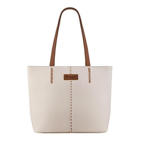 Wrangler Tote Bag for Women Shoulder Purse Hobo Bag Satchel Top Handle Handbag - Beige - Image 1