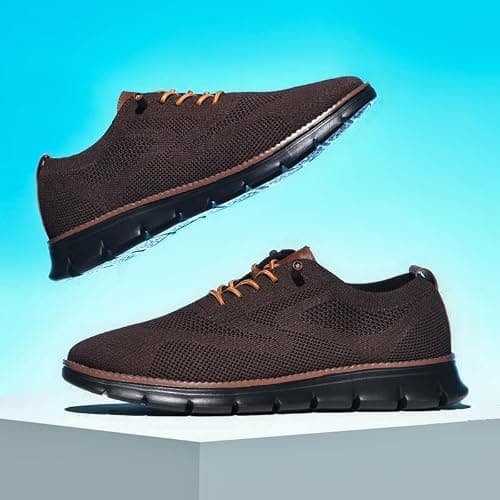 Wearbreeze Men’s Business Casual Oxford Sneakers – Lightweight Lace-Up Dress Shoes for Work, Travel & Daily Commute thumbnail 6