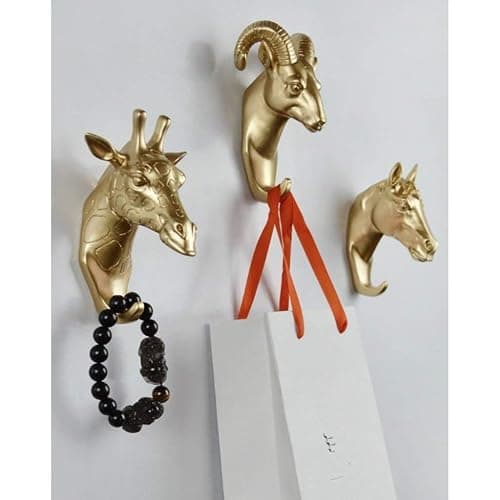 Backbayia 6 Pcs Crochet de Tête d'animal en Résine Cintres Vêtements Décoratif Patères portemanteaux thumbnail 7