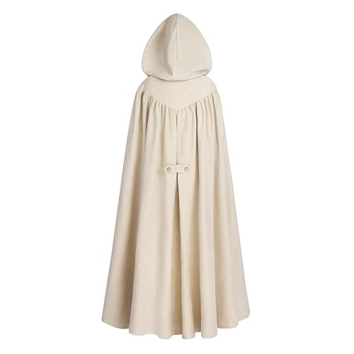 LTAKK Cloak with Hood Women Renaissance Hooded Medieval Cloak Witch Robe Viking Cape thumbnail 2