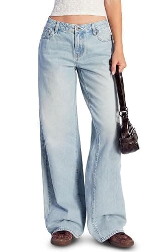 PacSun Women's Casey Low Rise Baggy Jeans Dark Indigo Tint - Image 1