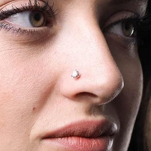JFORYOU Fake Nose Ring Fake Septum Fake Nose Ring Hoop Fake Nose Rings for Women Faux Nose Piercing Spring Clip on No Pierced Non Piercing Faux Body Piercing Jewelry for Women Men thumbnail 2