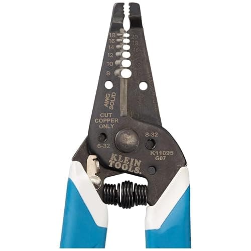 Klein Tools K11095 Klein-Kurve Wire Stripper and Cutter, Made in USA, for 8-18 AWG Solid and 10-20 AWG Stranded Wire thumbnail 2