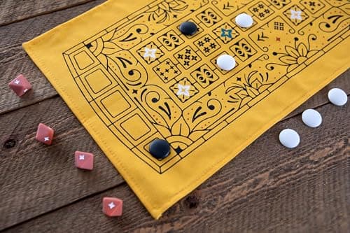 Stellar Factory Royal Game of UR | 5,000-Year-Old Strategy Race Game | Travel-Size with Drawstring Bag | 2 Players, Ages 10+ | 4 Languages thumbnail 5