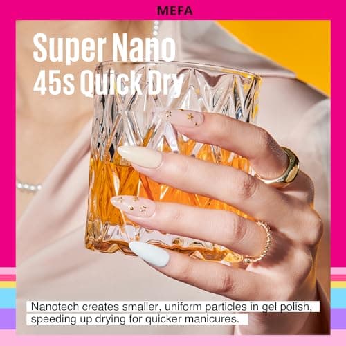 MEFA 35 Pcs Gel Nail Polish Set, 32 Colors All Seasons Collection Gel Nail Polish Blue Red Pink Nail Art Manicure DIY Salon Home Halloween Decoration Beginners Gifts for Women thumbnail 7