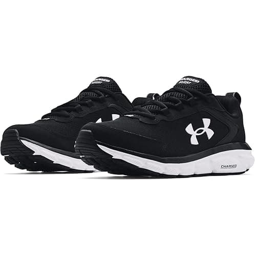 Under Armour Men's Charged Assert 9 Running Shoe - 8.5 X-Wide - Black/White thumbnail 8