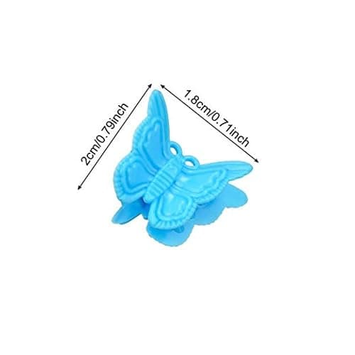 100 Packs Assorted Color Butterfly Hair Clips, Beautiful Mini Clips Accessories for Women and Girls, Random - Multicolor thumbnail 3
